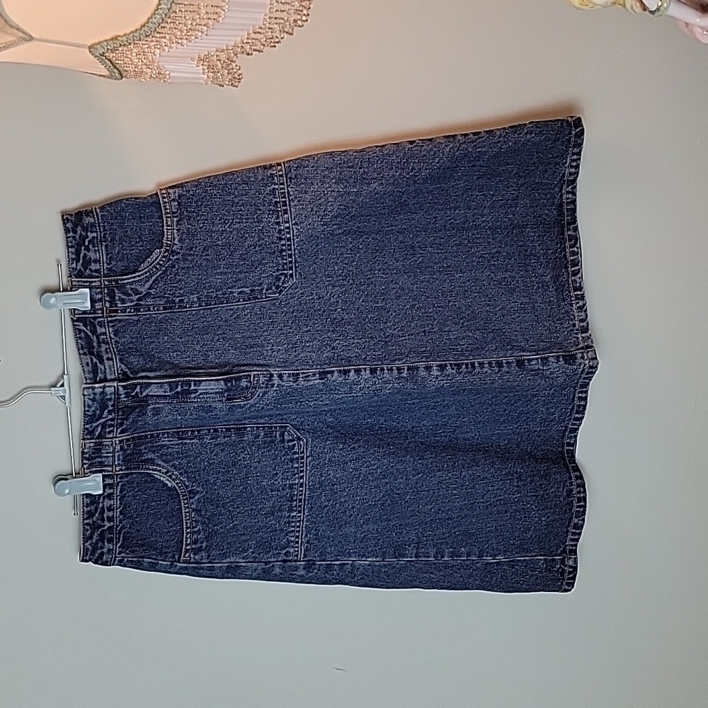 Classic denim jeans skirt